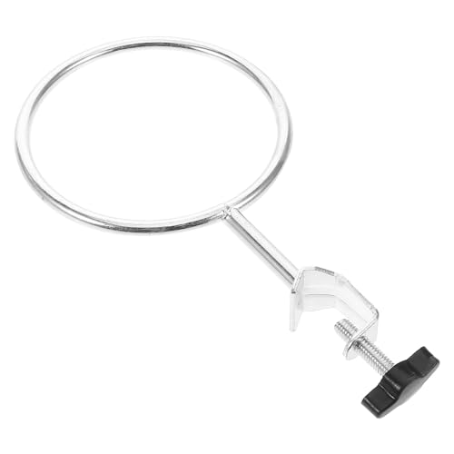 NUOBESTY - NUOBESTY Lab Stand Ring Clamp with Extra Large Iron Ring – Laboratory Support Stand Adapter for Test Tube, Flask, and Retort Clamp – Chemistry Science Equipment Holder for Physics and Chemistry Labs