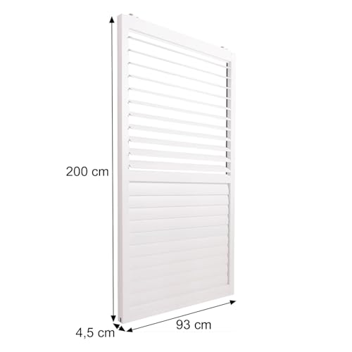 3er-Set Aluminium Schiebetür für Pergola HWC-L46, Terrassenüberdachung, Lamellenpaneel Modul, 206x272cm - anthrazit