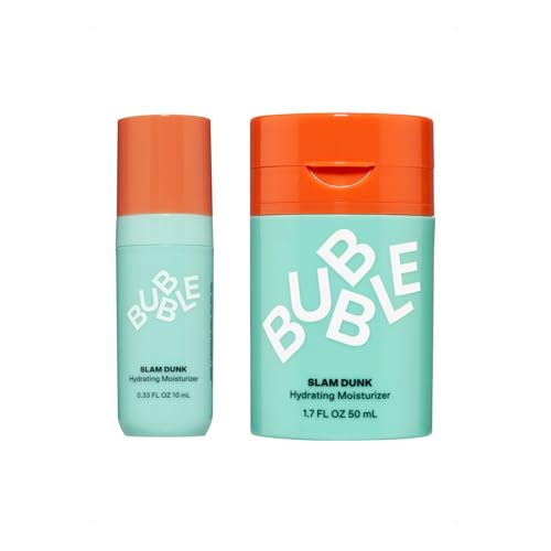 Bubble Skincare Slam Dunk Bundle - Hydrating Face Cream for Dry Skin Made with Vitamin E + Aloe Vera...