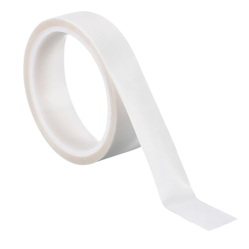 Image of PATIKIL Heat Resistant Tape, 1 Inch x 33 Feet High Temperature Tape PTFE Adhesive High Heat Tape Waterproof for Vacuum Sealer Machine Insulation Protection, White, 0.18mm Thick