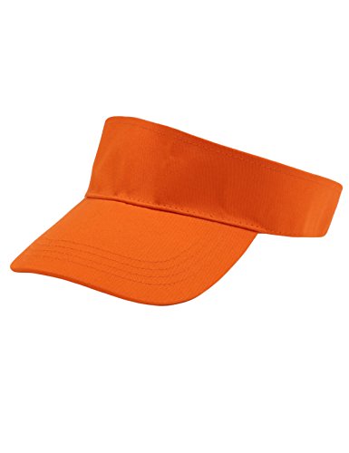 Bestgift Chapéu esportivo feminino masculino cor sólida algodão fashion ajustável viseiras de sol, L