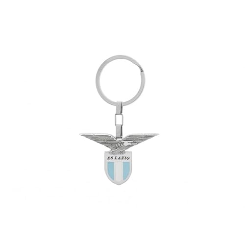 S.S. Lazio Portachiavi Da Unisex Della Squadra Collezione Lazio - Gioielli Squadre. Portachiavi In Acciaio. Dimensione Ciondolo: 30 Mm Circa. La Refer