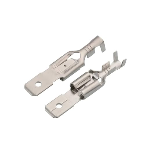Borne à sertir 6.3 mm et connecteurs de fils mâle femelle avec gaine à ressort de verrouillage