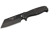 Klingenstahl: 1.4110 Eickhorn - Outdoormesser  Defender 90 Schwarz, Kydex  Klingenlänge: 11,9 cm Arbeitsmesser - Werkzeug - Survival - Solingen - Germany  Feststehende Klinge - Robust - rostfrei - scharf