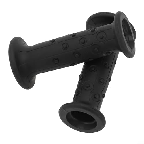 Gettimore Puños de manillar de bicicleta, empuñaduras de goma suave antideslizante para bicicleta BTWIN para niños con varillas redondas de 19 mm de diámetro exterior para niños y niñas (G133 negro