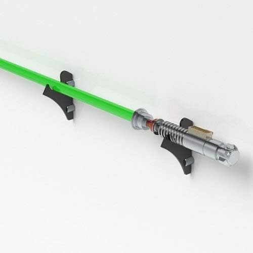 Miniatura 3 de WANLIAN Estante para sable de luz, estante para sable de luz montado en la pared, adecuado para espadas, 1 par de sables de luz