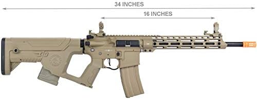 Miniatura 2 de Lancer Tactical Enforcer Blackbird AEG Rifle con Alpha Stock Low FPS TAN 350 FPS