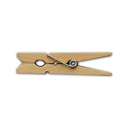 Lwr Crafts Mollette In Legno Piccole 1-7 / 8 "4,8 Cm 50 Pezzi Per Confezione (Naturale)