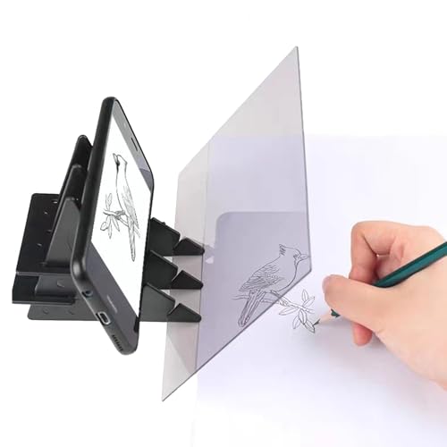 Zeichenprojektor, Zeichenbrett A4 Und Handy Projektor, Ideal Für Kinder, Studenten Und Künstler, Perfekt Für Zeichnen, Skizzieren Und Animation, Schwarz