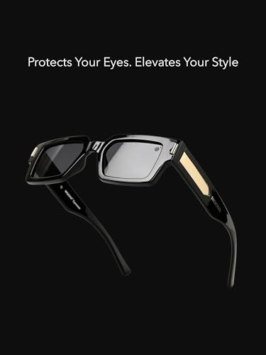 Image of MOONX Gemini UV Protected Rectangular Sunglasses for Men & Women | PC Frame | PC Lens | Stylish Unisex Eyewear for Driving, Travel & Casual Outings