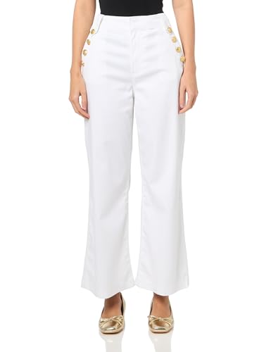 Jean Large Marine Nautica Waverly en Denim Blanc Brillant Premium
