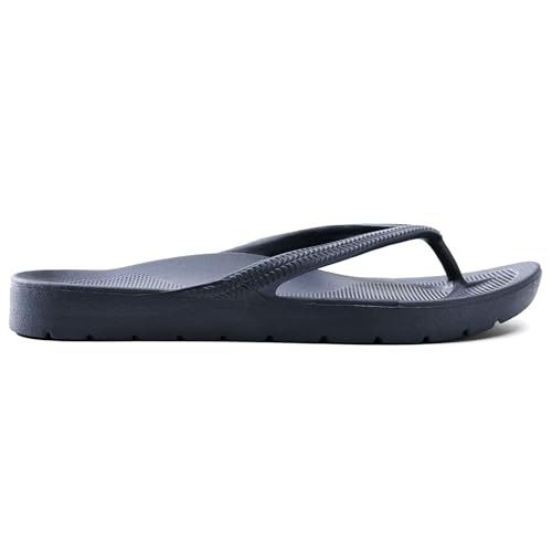 Image of Flip Flops for Women and Men with Arch Support Comfortable Recovery Slide Sandals Slip Resistant Shower Shoes Walking Thong Sandals Lightweight and Soft Footbed Slides Flip Flops
