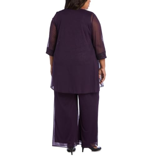 R&M Richards Womens Plus 3PC Embellished Pant Outfit2