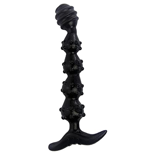 アナルプラグ アナル用拡張 五つビーズ イボ付き 外出用 柔軟 最大直径約40㎜ SM アナル調教 アナル拡張 - 画像1