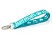 Dog Mom Keychain for Women - Pet Lanyard Key Fob Wristlet - Handmade Gift Idea for Dog Lovers (Blue)