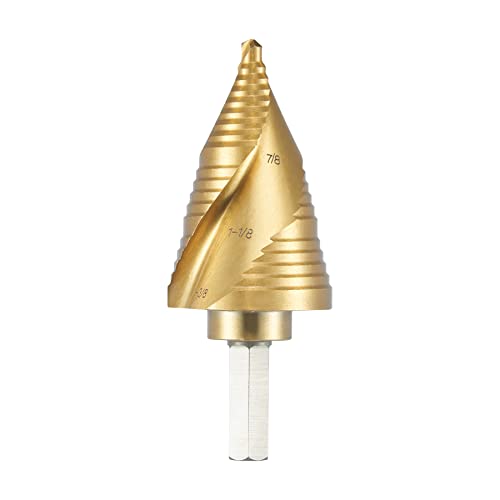 Anfrere Sprial Unibit M2 HSS Stufenbohrer für Metall, 19 Größen von 3/16 bis 1-3/8 Zoll, 2020 Cover