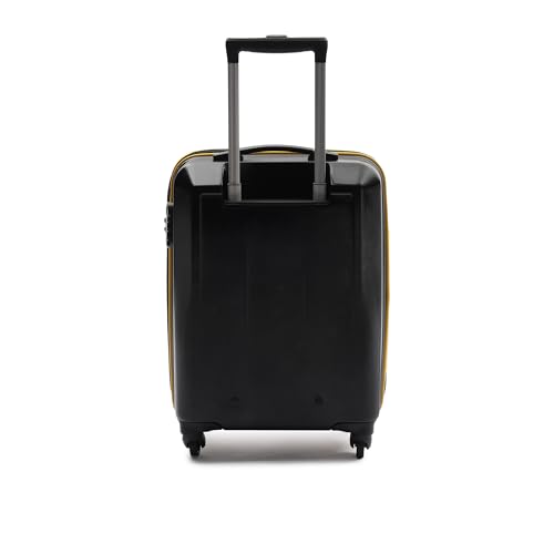 Image of YAYAVAR Batman Trolley Suitcase - 40L, Cabin Luggage with 8 Spinner Wheel, Hard Shell Polycarbonate Suitcase, Number Lock, Water Resistant, Luggage Bag for Travel (Black & Yellow, 55cm, Small)