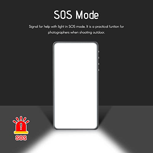Luz de video RGB portátil con batería de 2800 mAh y panel LED de 3000-6500K para fotografía 5