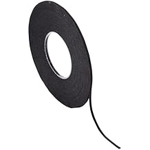 Chartpak Graphic Art Tape, 1/16 W x 648 L Inches, Black Crepe, 1 Roll BGCP6201