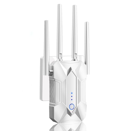 1200M WiFi Extender Signal Booster for Home: 5G/2.4G Internet Repeater Range Covers Up to 12980 Sq.ft and 108+ Devices
