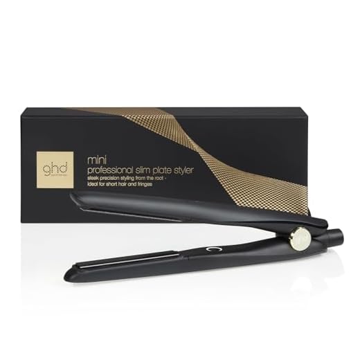ghd Mini Styler - Plancha de Pelo Profesional Para Cabello Corto y Flequillo, Placas Más Estrechas, Unisex para Mujer y Hombre, Peinados de Precisión, Color Negro (Enchufe Europeo)