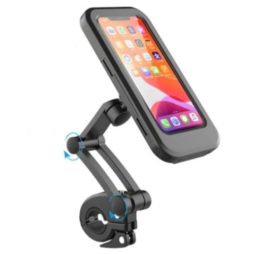 QUIGENCE Bicycle Phone Holder Waterproof Phone Box Touch Screen Cases Bike Motor Motorcycle Handlebar Cellphones GPS Stand Rotate Fold
