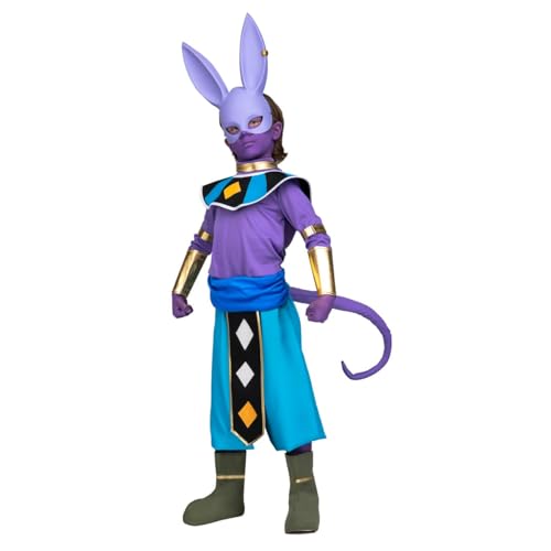 My Other Me - Disfraz Beerus niño, talla 5-6 años. Incluye máscara, maquillaje,...