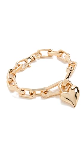 JENNY BIRD Women's Padlock Heart Chain Bracelet, High Polish Gold, One Size