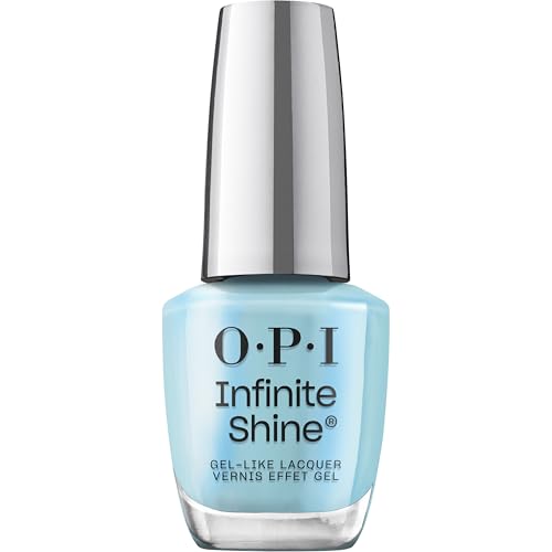 OPI The New OPIcons Infinite Shine Collection - Gel Like & Long-Lasting Blue Nail Polish - Quick Dry with Pre-Cured Gel Technology & OPI Pro-Wide Brush - Sea Me Now (15ml)