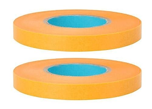 Cinta De Carrocero 2 Rollos,Cinta De Pintor 50mm 40mm 30mm 25mm X 50m Cinta Carrocero Cinta De Papel Para Pintar No Deja Residuos Para Enmascarar Cintas Barnizar ( Color : Yellow , Size : 1.2cm x 50m