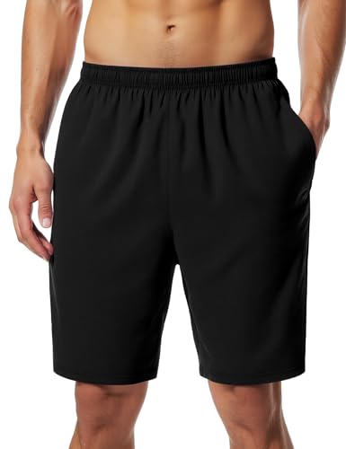 Men's Athletic Shorts 9'' Quick Dry Workout Running Shorts Lightweight Sports Gym Basketball Shorts with Pockets2