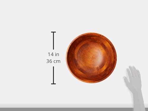 image for Lipper International Beechwood Cherry Finished Footed Serving Bowl for