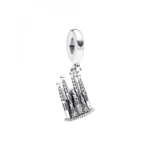 PANDORA Ornamento Sagrada Familia Sterling Silver Dangle with Clear Cubic Zirconia 792709C01 Marca