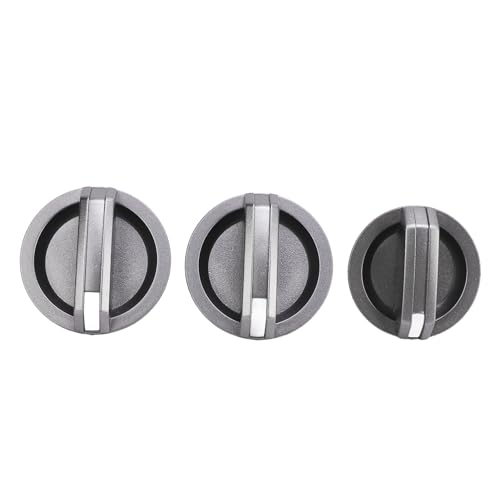 Bouton de commande de ventilateur UB9C 61 195 AC argenté durable - 5
