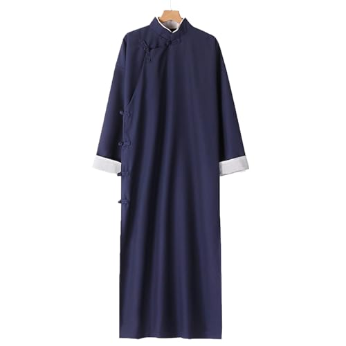 Hombres Copa De Artes Marciales Chinas Tai Chi Uniformes Kung Fu Pista De Chándal Chun Shaolin Vestido Largo para Mujeres(Size:XL,Color:Blue)
