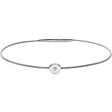 Maße: Durchmesser: 6,1 cm Skagen Damen-Seilarmbadn Edelstahl Diamant SKJ1165040