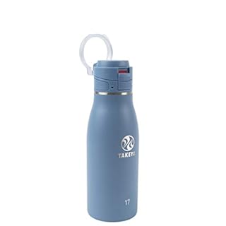 Takeya Traveler Leakproof Coffee Mug - Carrying Loop - Insulated Drinkware for Everyday Use - Durable & Portable with Spill-Proof Design - 17 oz, Bluestone
