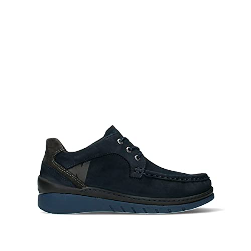 Wolky Comfort Schnürschuhe Time - 11800 Nubukleder blau - 36