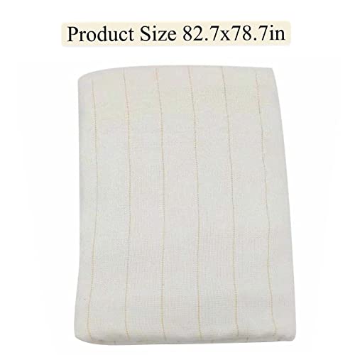 Vehipa Primary Tufting Cloth with Marked Lines,Rug Backing Fabric,Monks Cloth for Cut/Loop Pile Tufting Gun, Punch Needle (82.7x78.7in)