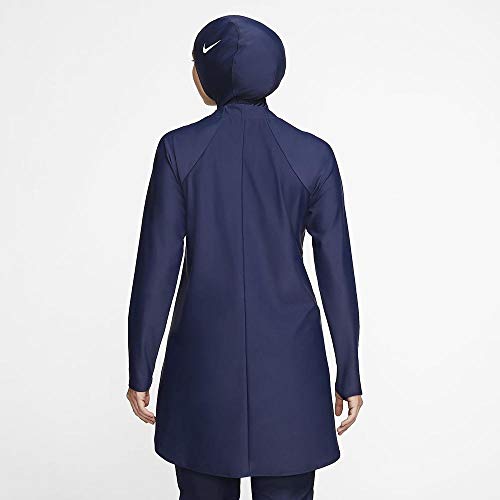 تونيك طويل بأكمام طويلة للنساء من نايكي بلون ميدنايت نايفي ومقاس سمول.