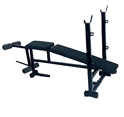 Image of SPIRO Heavy Duty 3in1 Double Support (Incline /Decline /Flat) Weightlifting Bench with Leg Curl /Utility Exercise Bench for Weight Strength Training &Home Gym