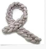 Queta Trenza Protector de Cuna, Parachoques Trenzado de Cuna