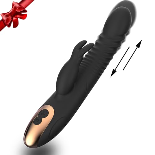 Rabbit Ears Adult Tool for Women Today Soft Silicone Pleasure Toys for Women Thrusting Games 8 Powerful Modes Waterproof Automatic Realistic Electric Adult Toys Machine