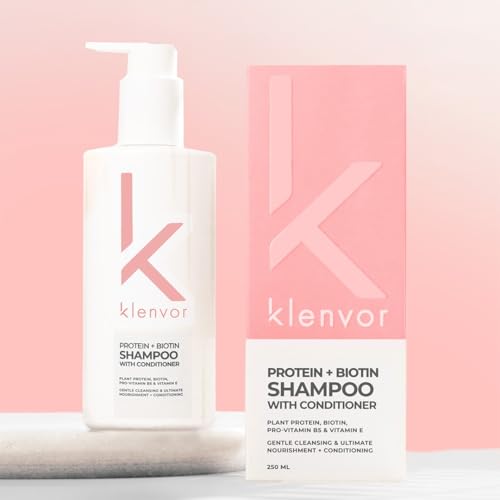 Protein + Biotin Shampoo with Conditioner (250ml) | Sulphate-Free | Strengthens Hair | Reduces Hairfall | Vegan & Cruelty-Free | Dermatologically Tested