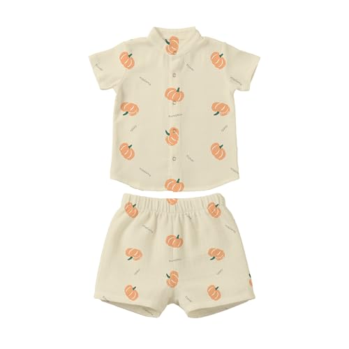 Image of Premium Muslin Baby Shirt & Shorts Set | Ultra-Soft Cotton Co-Ord for Newborns | Lightweight, Breathable & Skin-Friendly Wear