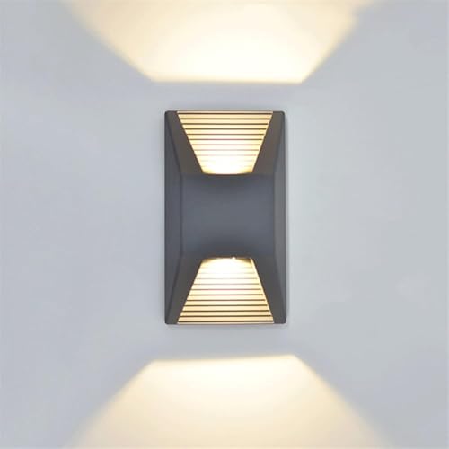 Applique murale extérieure moderne avec éclairage LED double tête