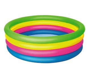 Bestway - 51117 - Piscine gonflable arc-en-ciel, 4 boudins, 157 x 46 cm