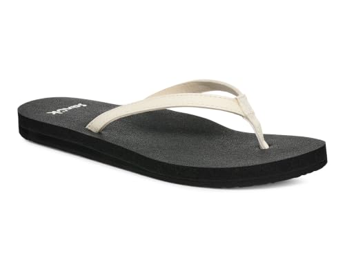 Image of Sanuk Yoga Joy Womens Flip Flops | Yoga Mat Footbed | Sandals for Women | Womens Yoga Sandals | Women's Beach Sandals