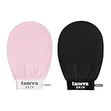 Tanera Skin Peeling Handschuh - das Original aus Die Höhle der Löwen - bei Reibeisenhaut, Keratosis Pilaris, Selbstbräuner Entfernung, Unreine Haut, Erdbeerbeine, Kessa Hamam Body Scrub