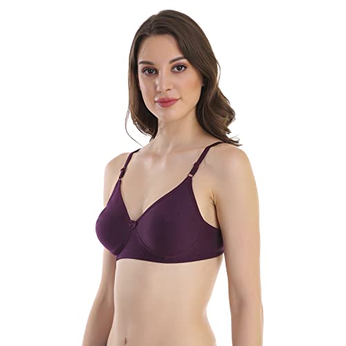 Image of Cotton Blend Seamless Bra for Womens